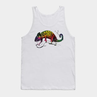 Rainbow chameleon Tank Top